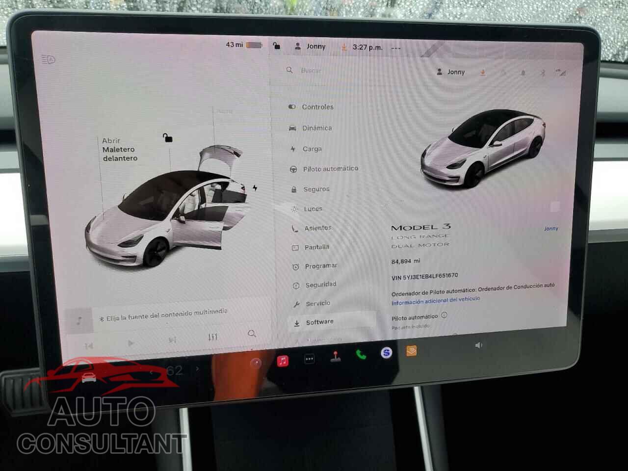 TESLA MODEL 3 2020 - 5YJ3E1EB4LF651670
