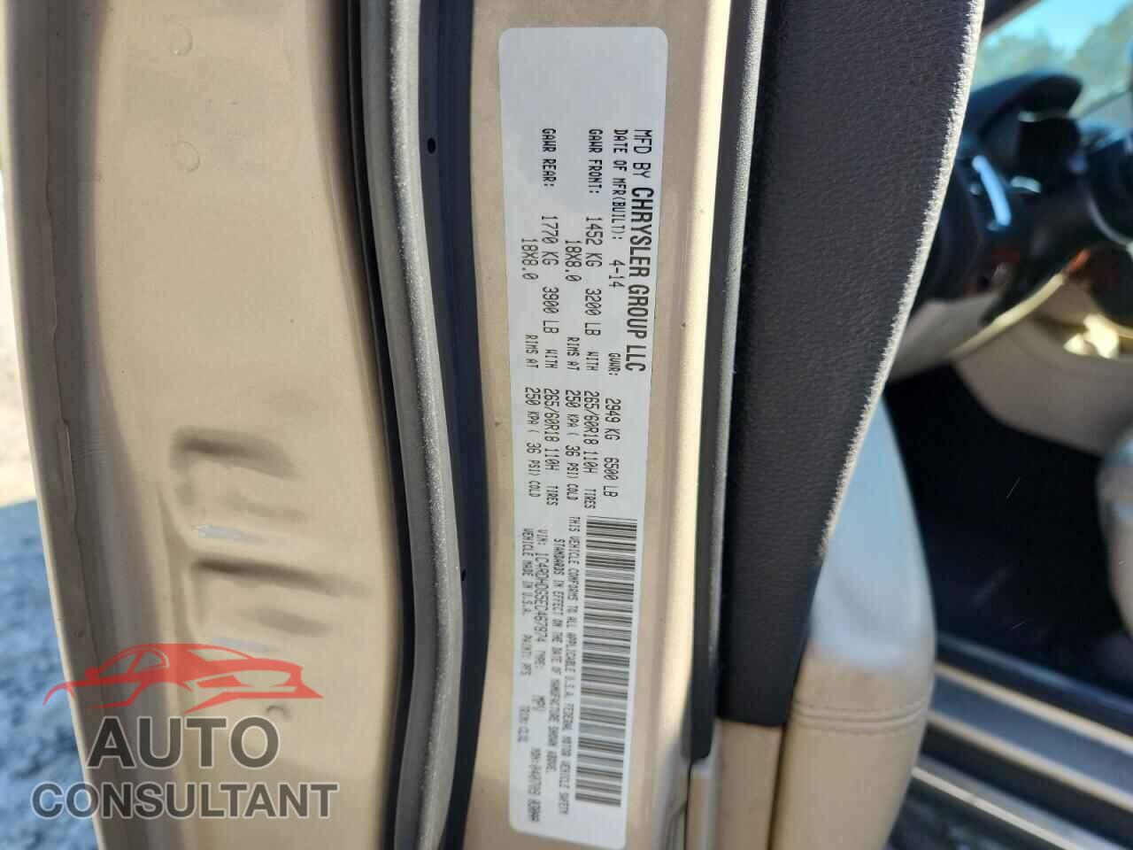 DODGE DURANGO 2014 - 1C4RDHDG5EC467874