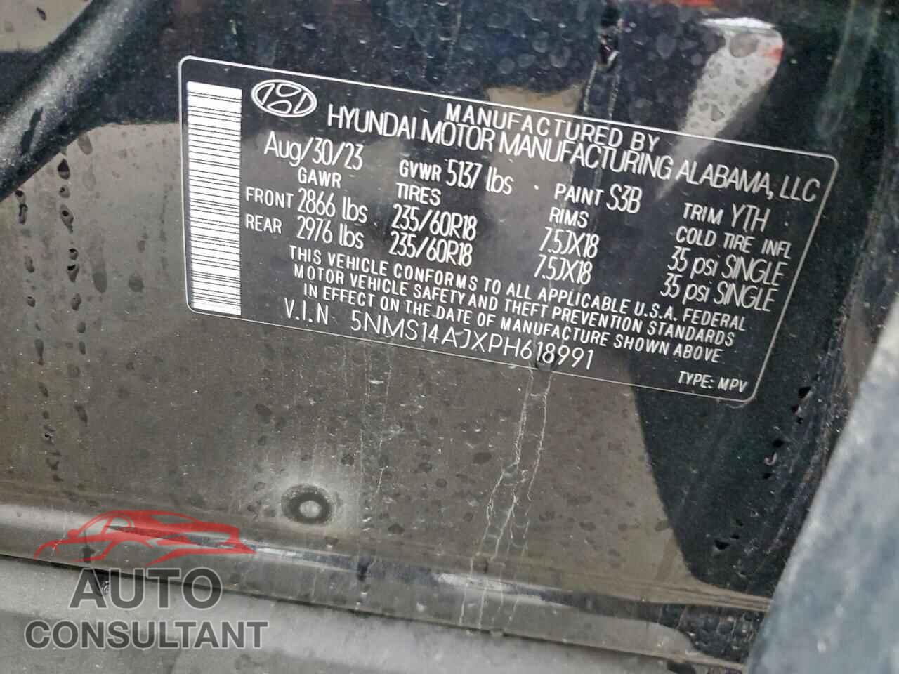 HYUNDAI SANTA FE 2023 - 5NMS14AJXPH618991