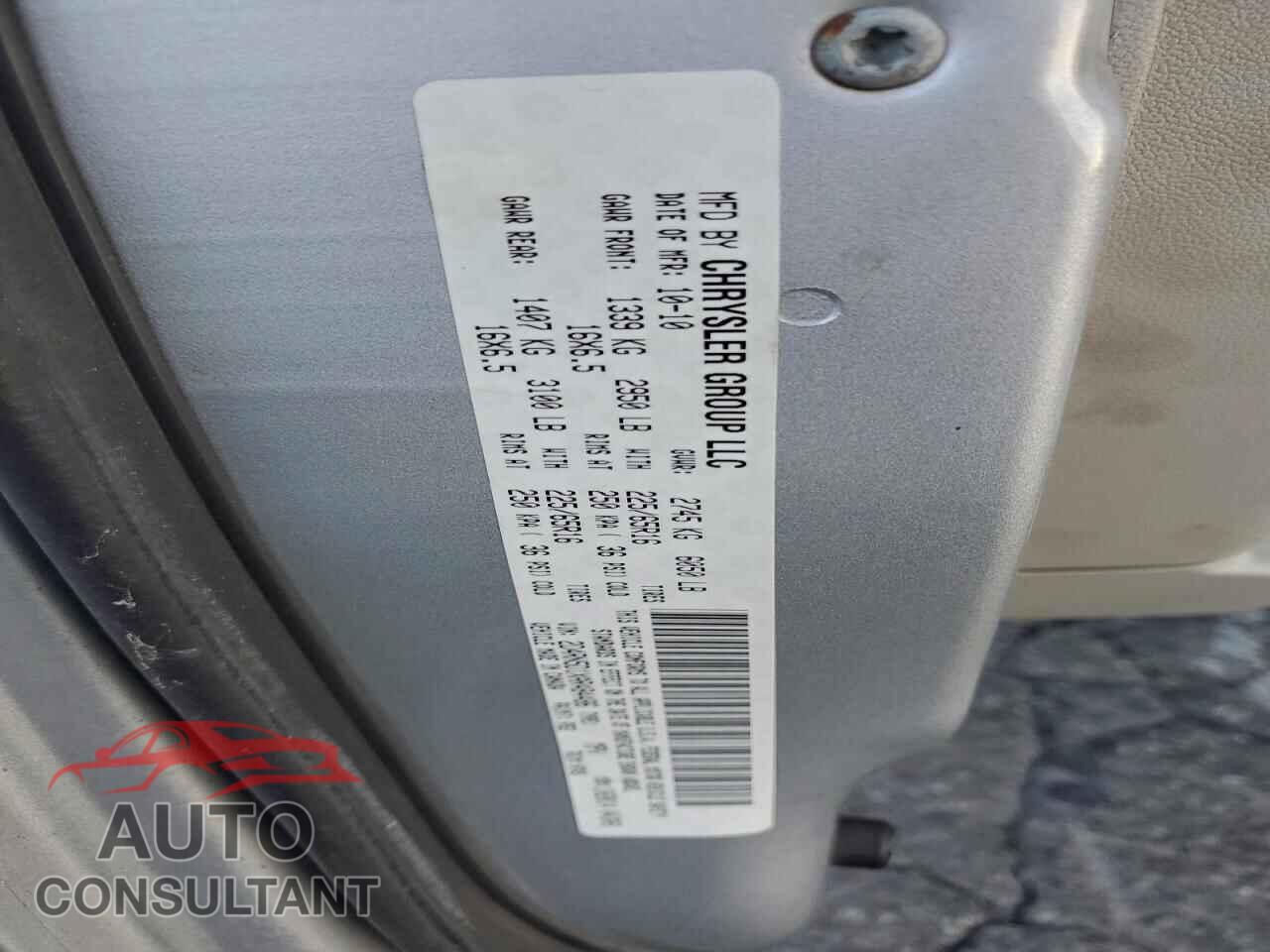 DODGE CARAVAN 2010 - 2D4RN5D1XAR484486