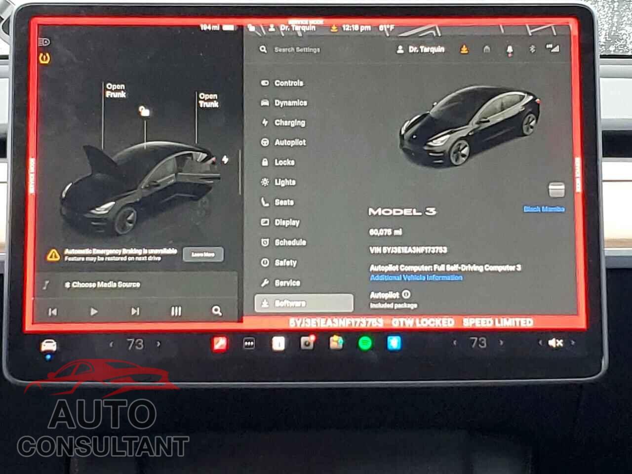 TESLA MODEL 3 2022 - 5YJ3E1EA3NF173753