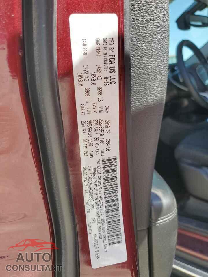 DODGE DURANGO 2017 - 1C4RDJAG1HC606625