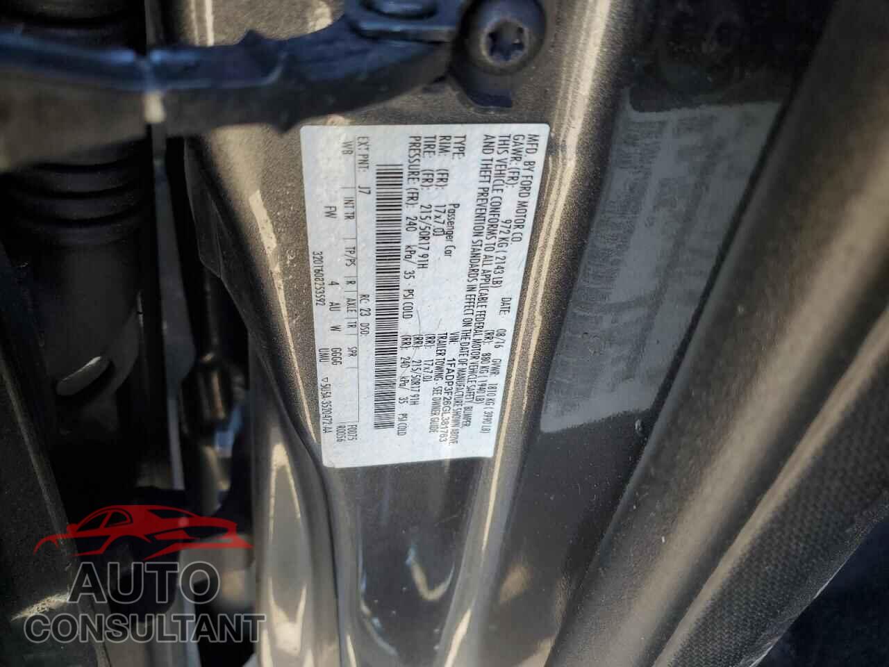 FORD FOCUS 2016 - 1FADP3F26GL381763