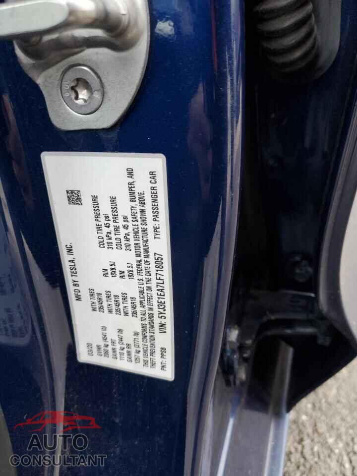 TESLA MODEL 3 2020 - 5YJ3E1EA7LF718057