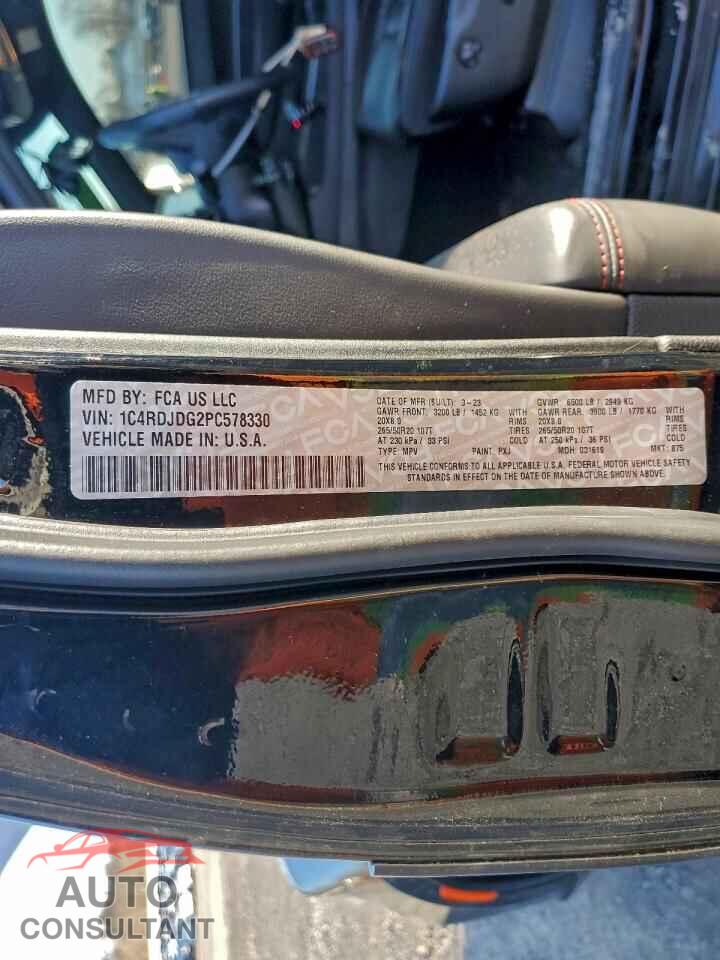 DODGE DURANGO 2023 - 1C4RDJDG2PC578330