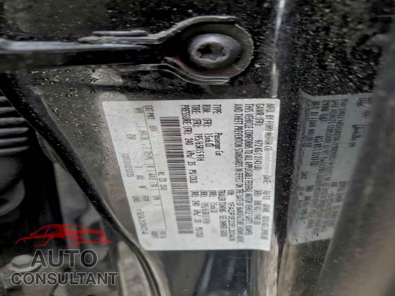 FORD FOCUS 2014 - 1FADP3E23EL203436