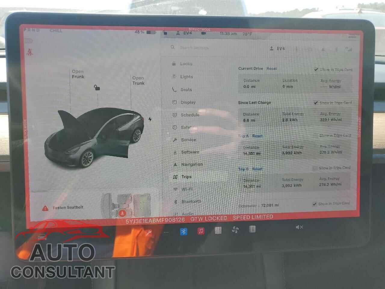 TESLA MODEL 3 2021 - 5YJ3E1EA6MF908126