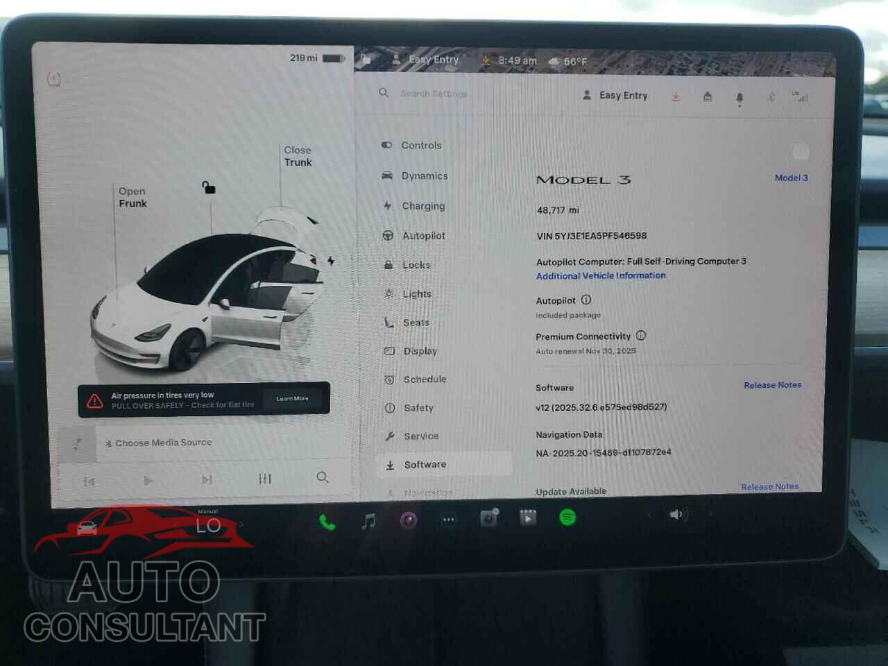 TESLA MODEL 3 2023 - 5YJ3E1EA5PF546598