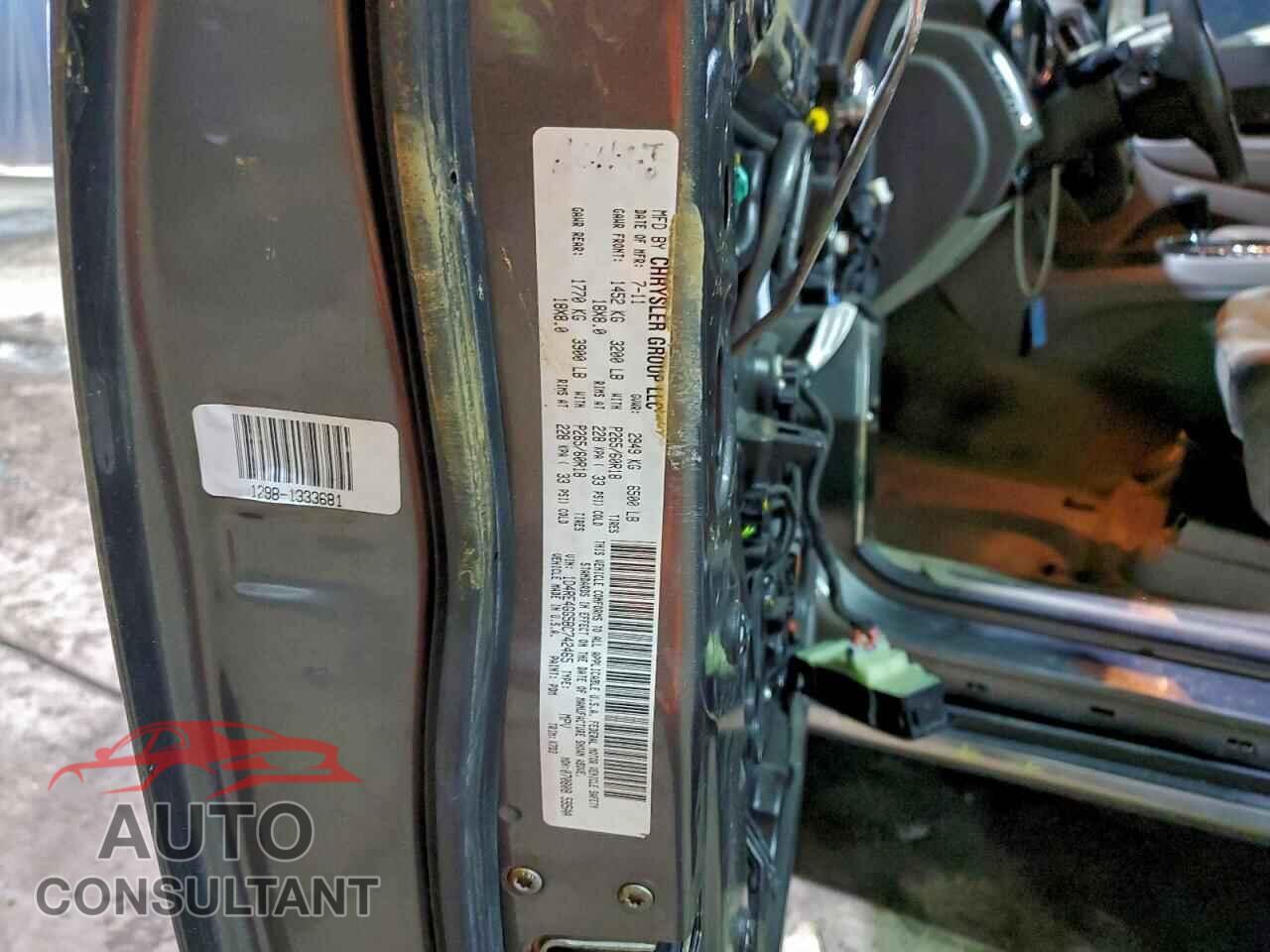 DODGE DURANGO 2011 - 1D4RE4GG5BC742465