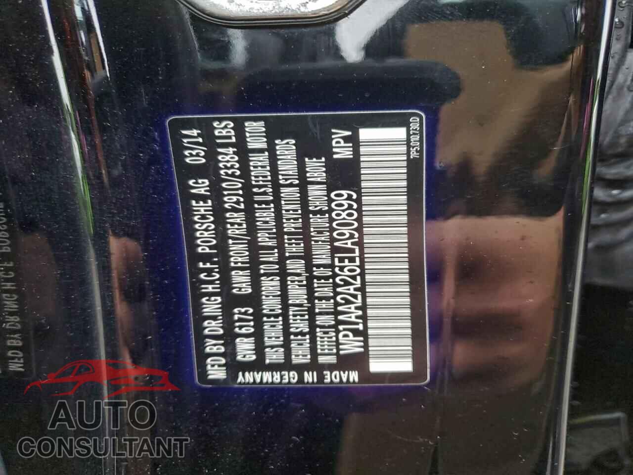 PORSCHE CAYENNE 2014 - WP1AA2A26ELA90899