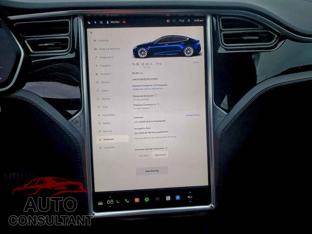 TESLA MODEL S 2017 - 5YJSA1E12HF213610