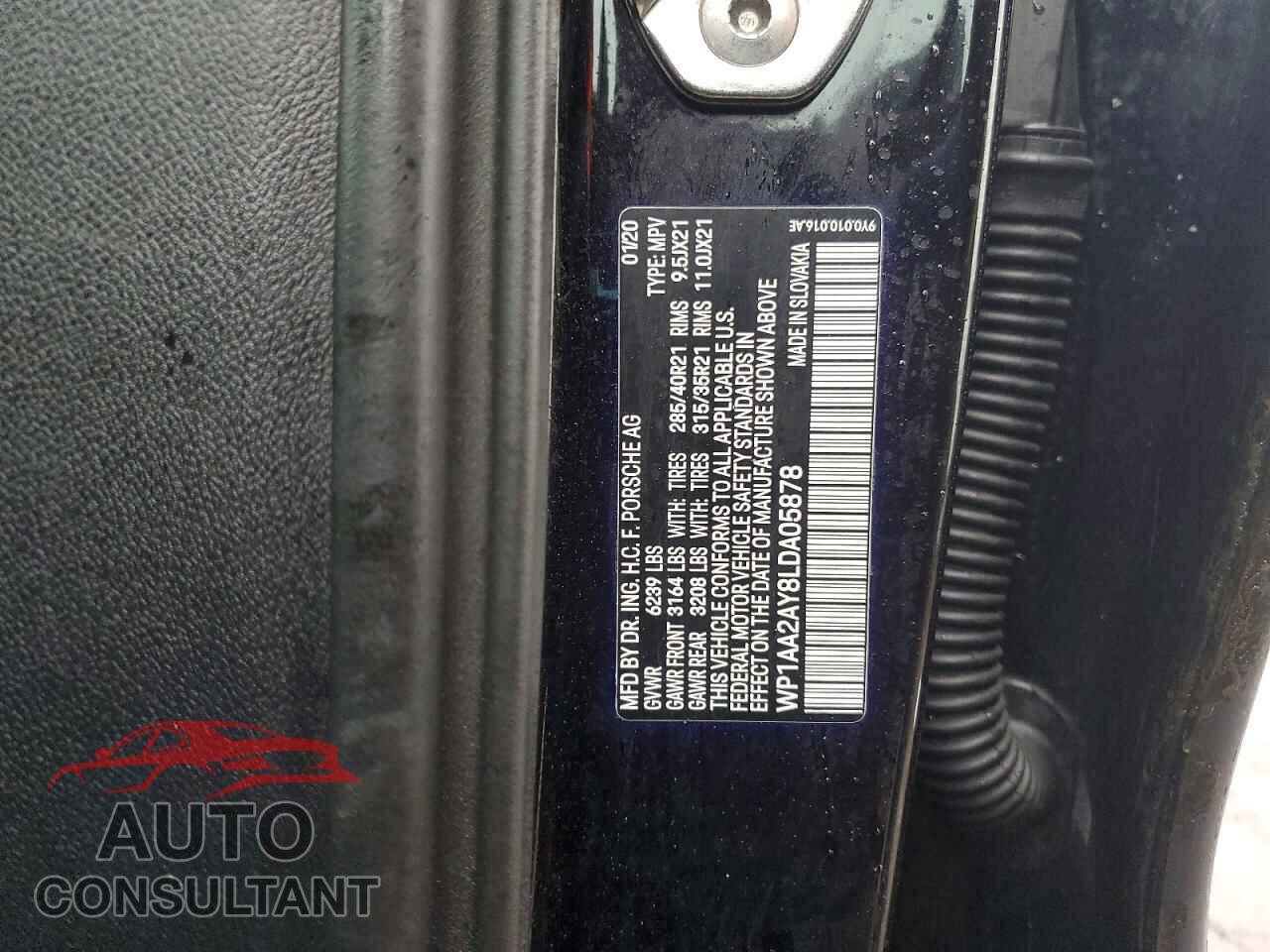PORSCHE CAYENNE 2020 - WP1AA2AY8LDA05878