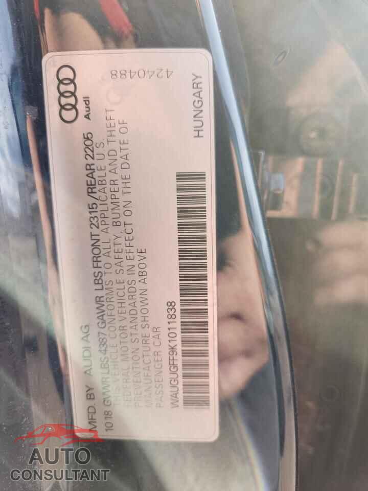 AUDI A3 2019 - WAUGUGFF9K1011838