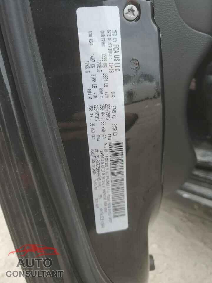 DODGE CARAVAN 2019 - 2C4RDGEG5KR562205