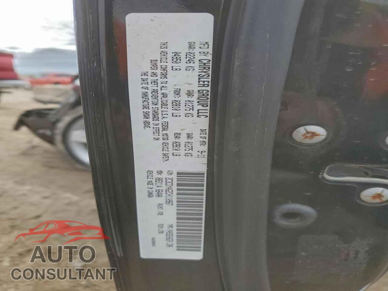 DODGE CHALLENGER 2012 - 2C3CDYAG2CH110967