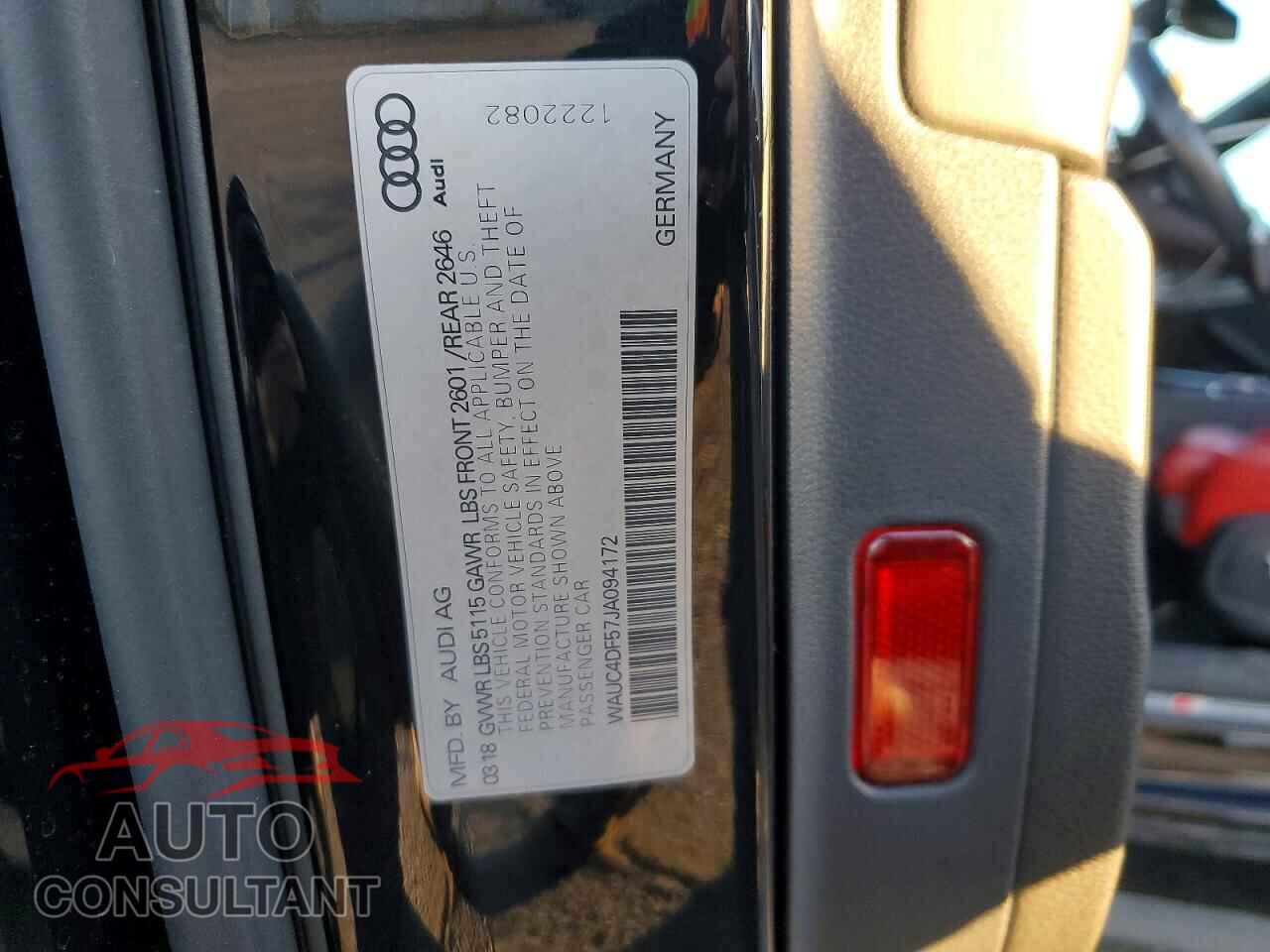 AUDI S5/RS5 2018 - WAUC4DF57JA094172
