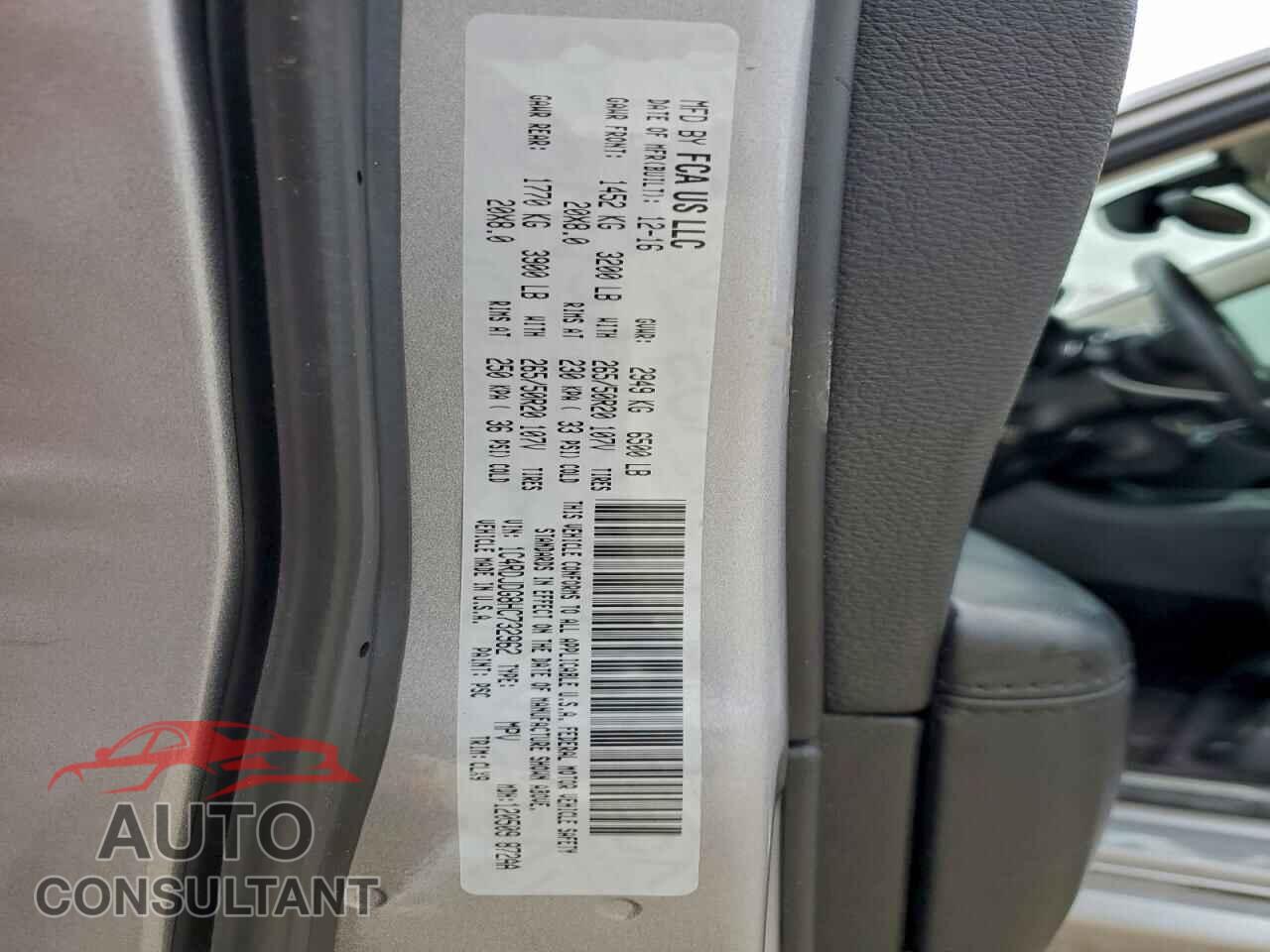 DODGE DURANGO 2017 - 1C4RDJDG8HC732962