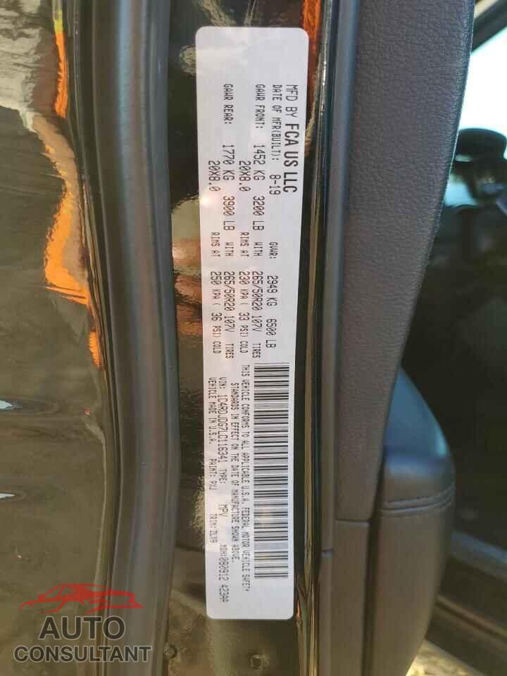 DODGE DURANGO 2020 - 1C4RDJDG7LC116341