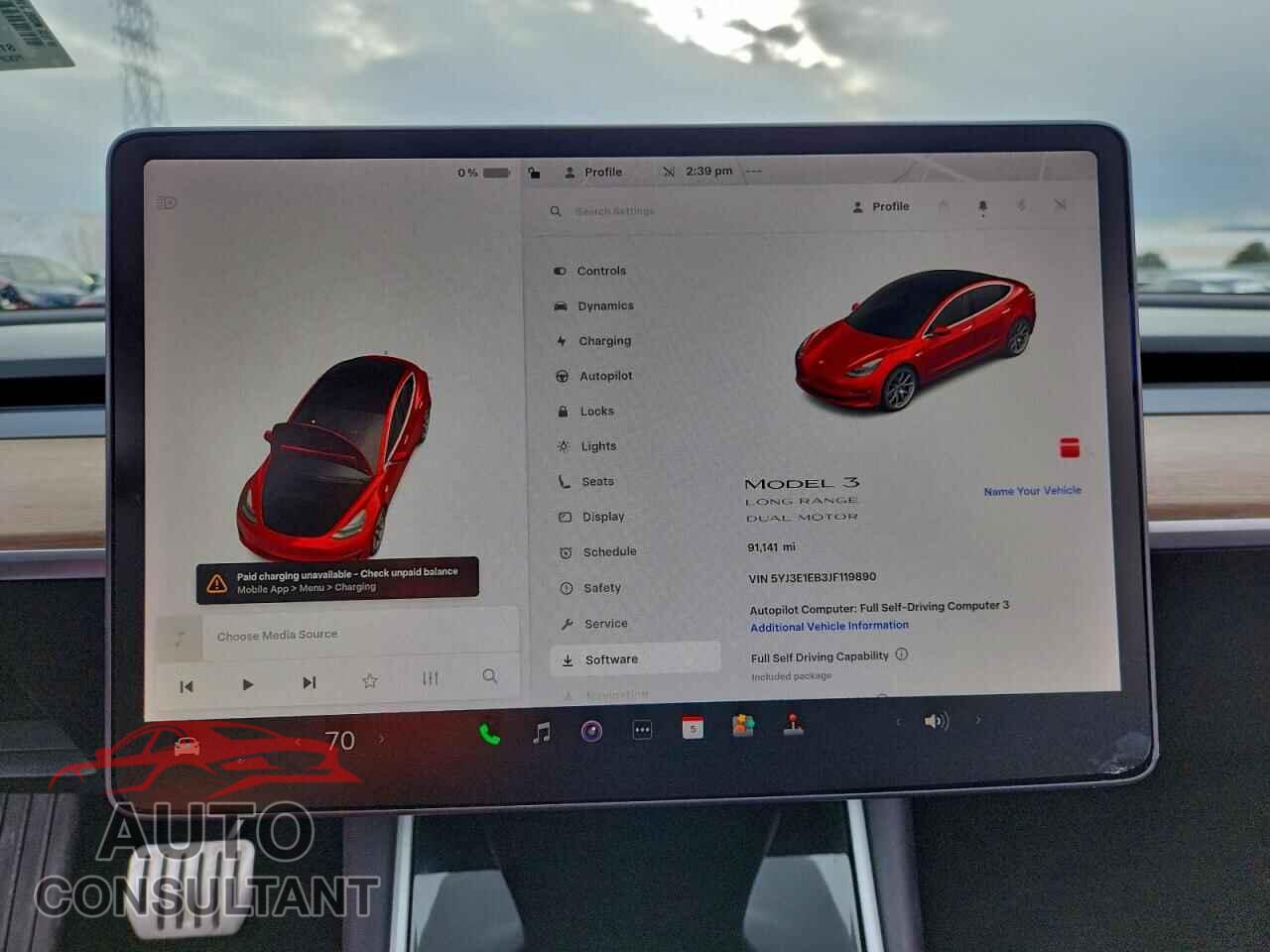 TESLA MODEL 3 2018 - 5YJ3E1EB3JF119890