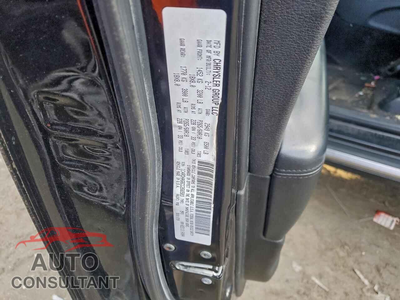 DODGE DURANGO 2012 - 1C4RDHAG6CC266583