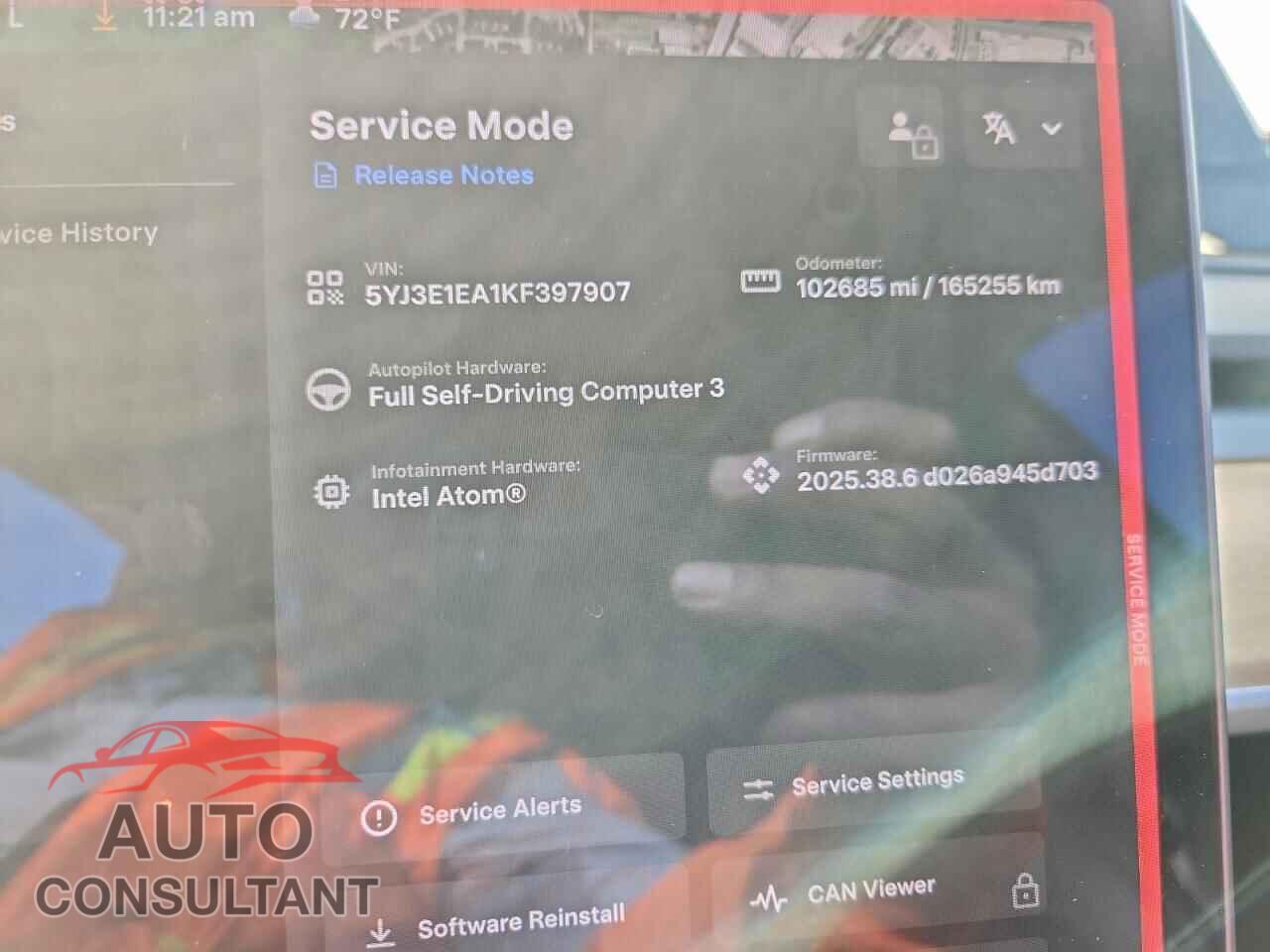 TESLA MODEL 3 2019 - 5YJ3E1EA1KF397907