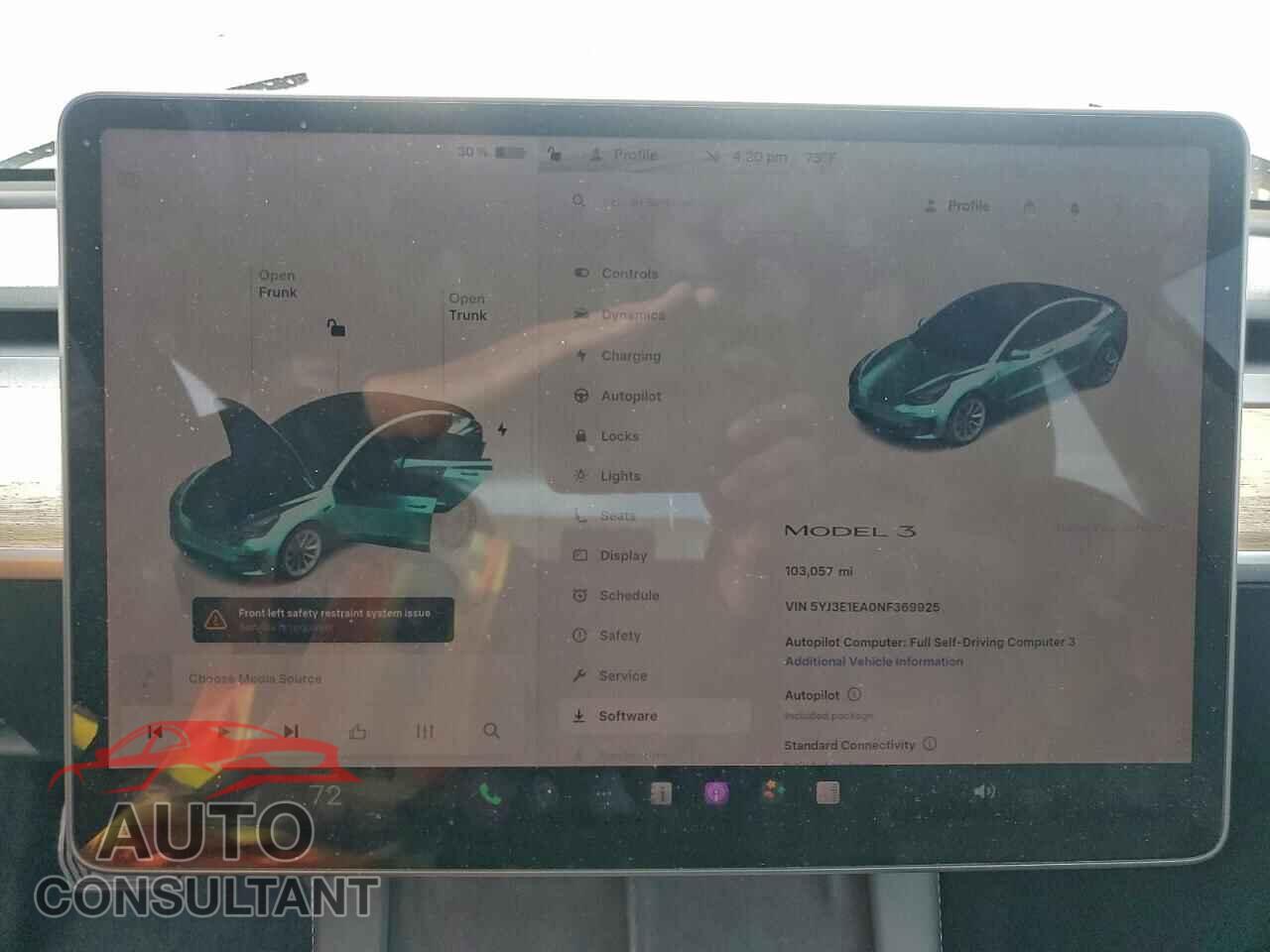 TESLA MODEL 3 2022 - 5YJ3E1EA0NF369925