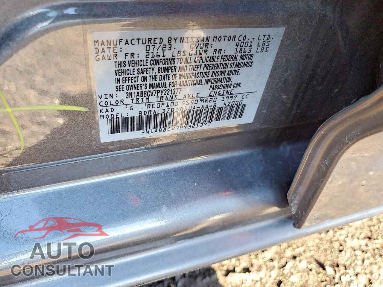 NISSAN SENTRA 2023 - 3N1AB8CV7PY321377