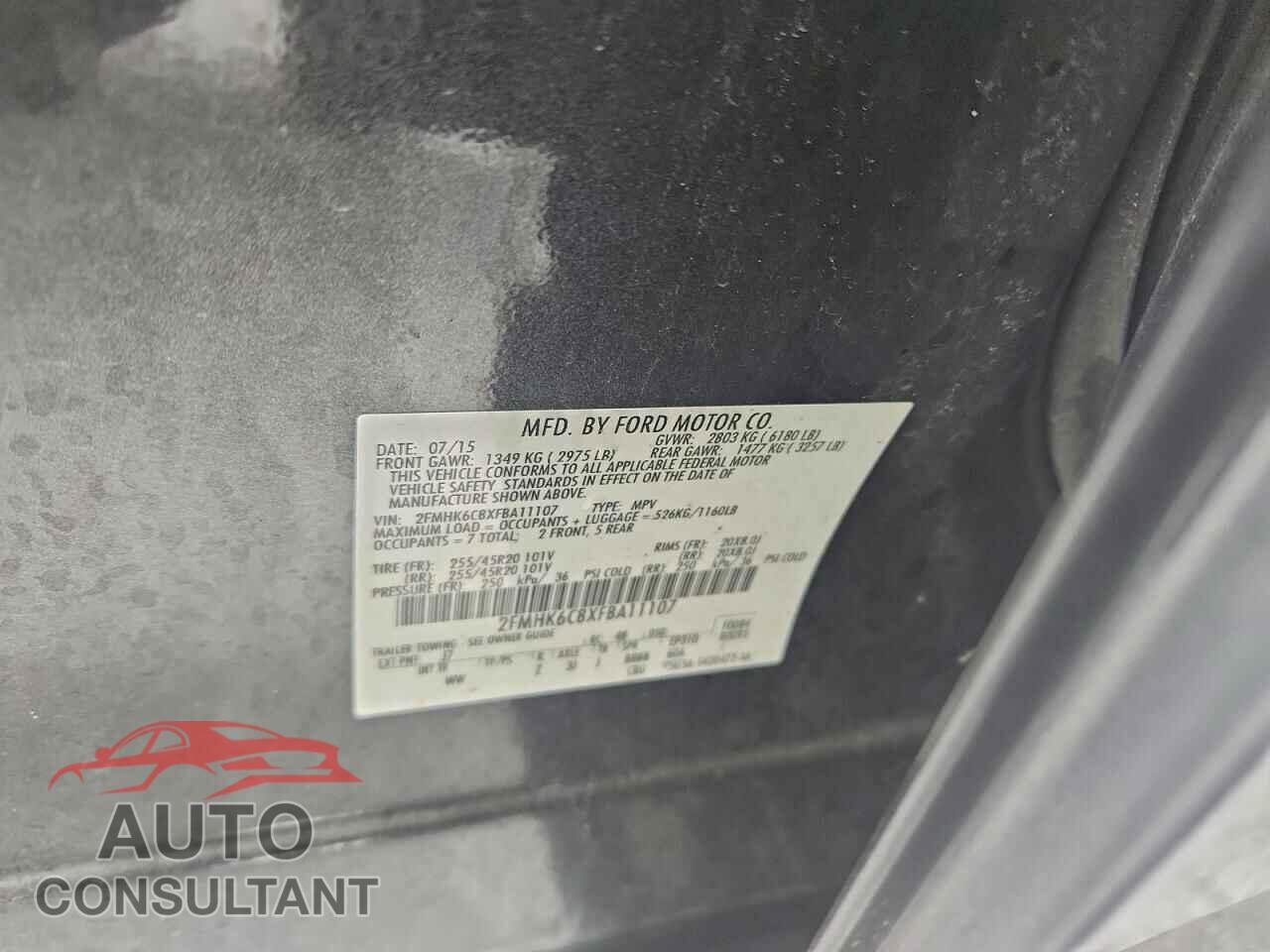FORD FLEX 2015 - 2FMHK6C8XFBA11107