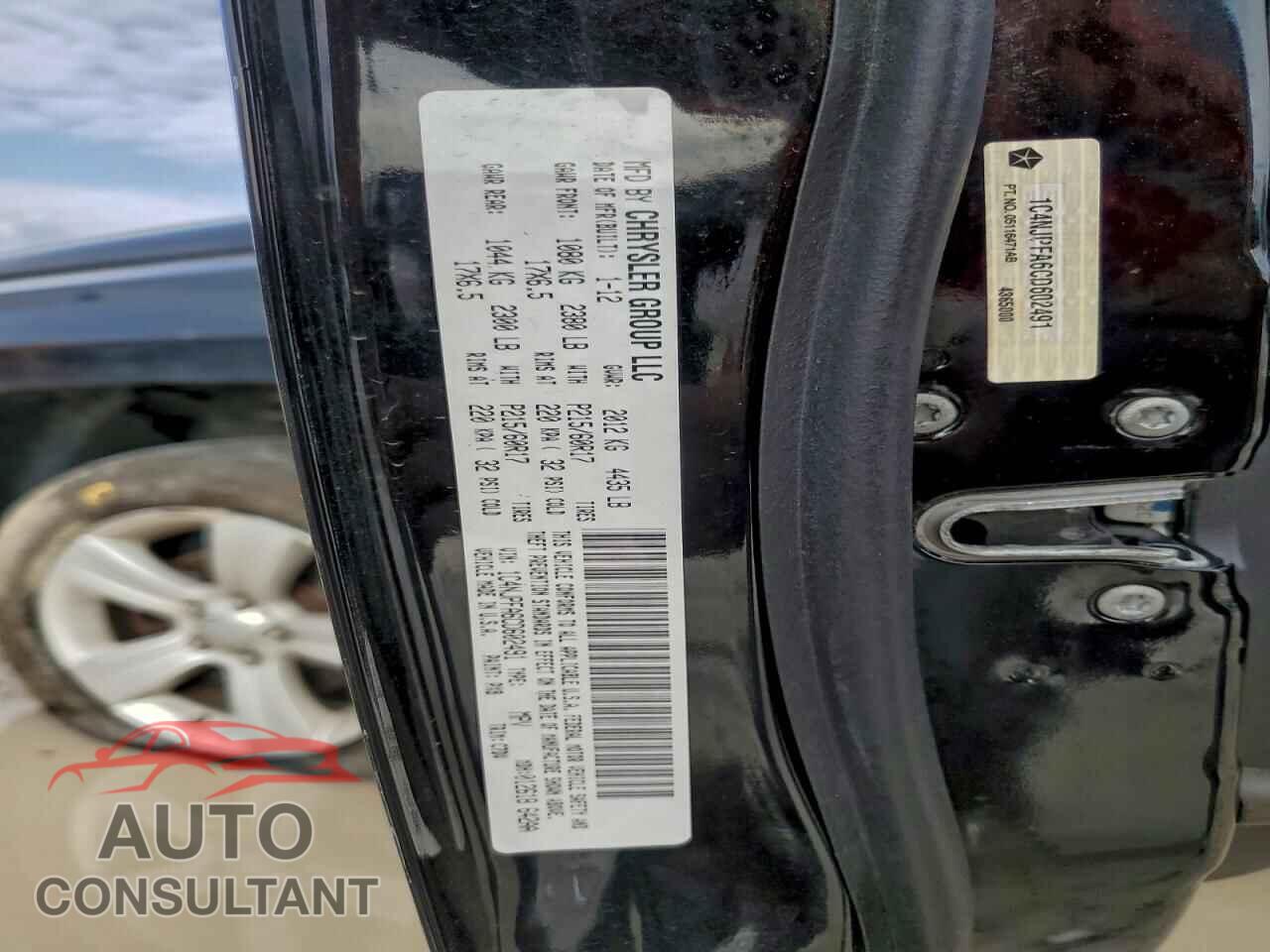 JEEP PATRIOT 2012 - 1C4NJPFA6CD602491