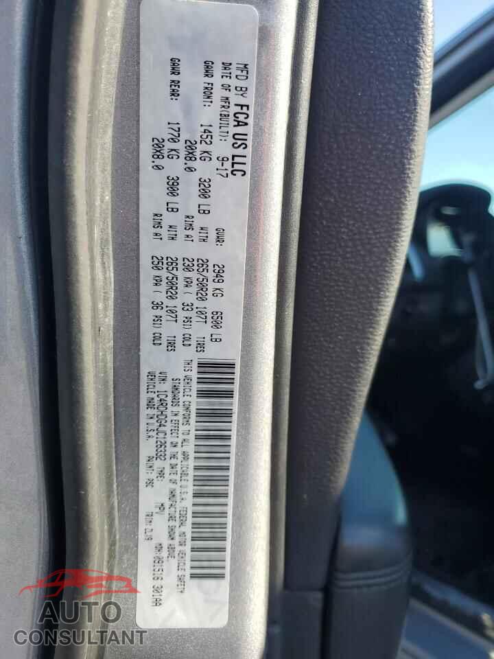 DODGE DURANGO 2018 - 1C4RDHDG4JC126332