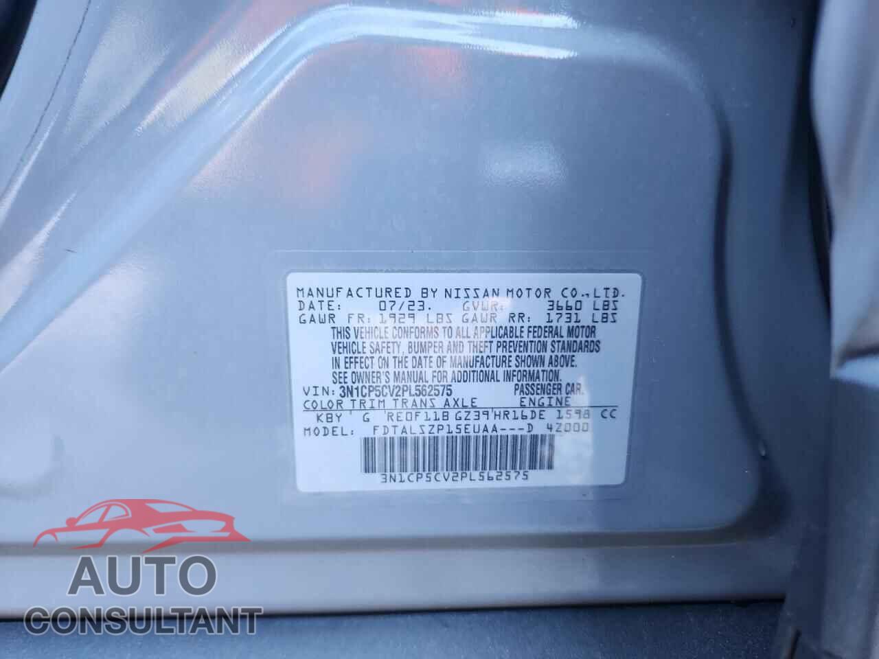 NISSAN KICKS 2023 - 3N1CP5CV2PL562575