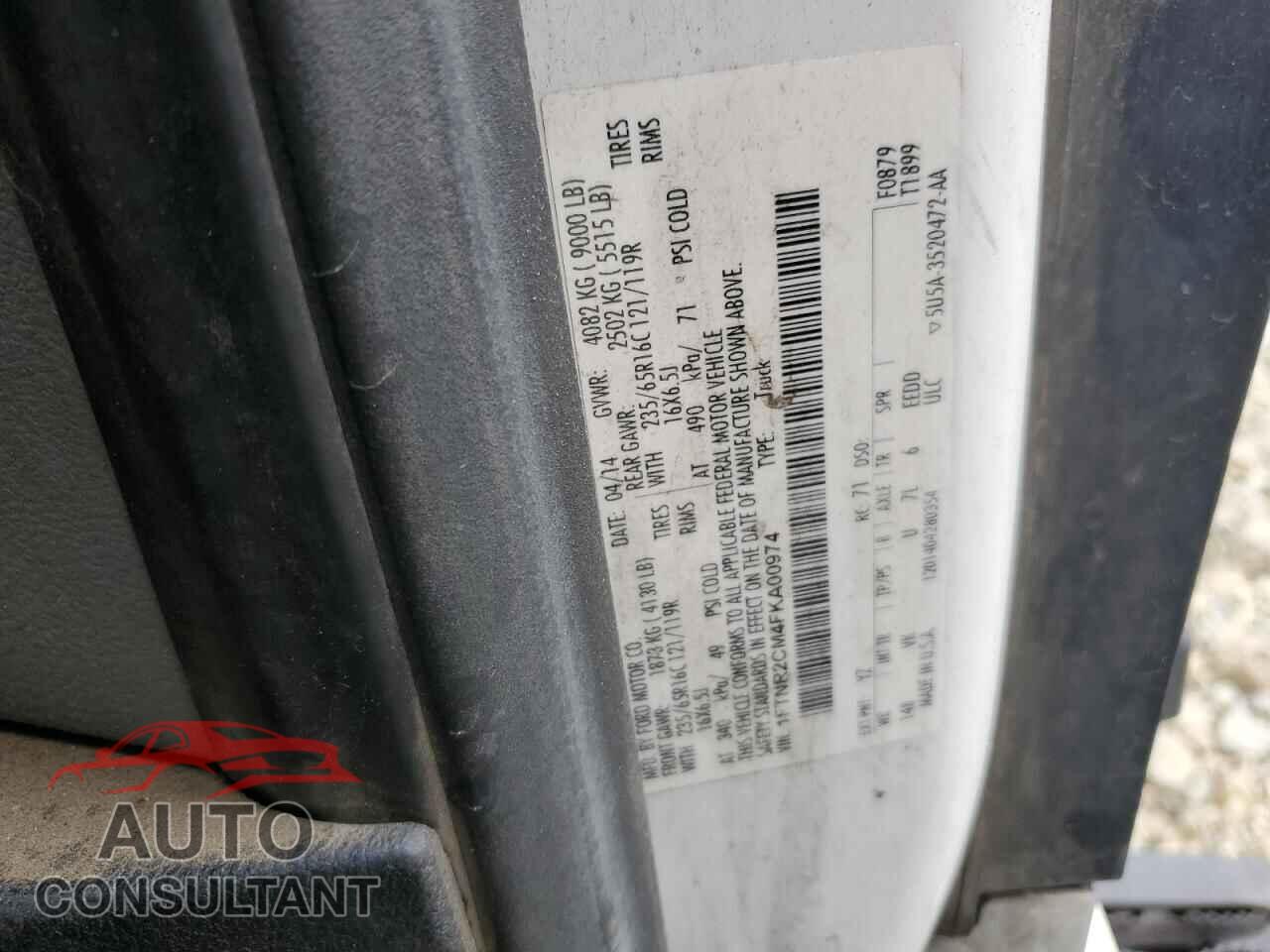 FORD TRANSIT 2015 - 1FTNR2CM4FKA00974