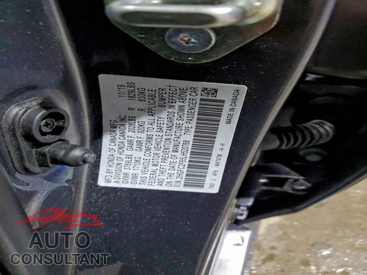 HONDA CIVIC 2020 - 2HGFC2F65LH520768
