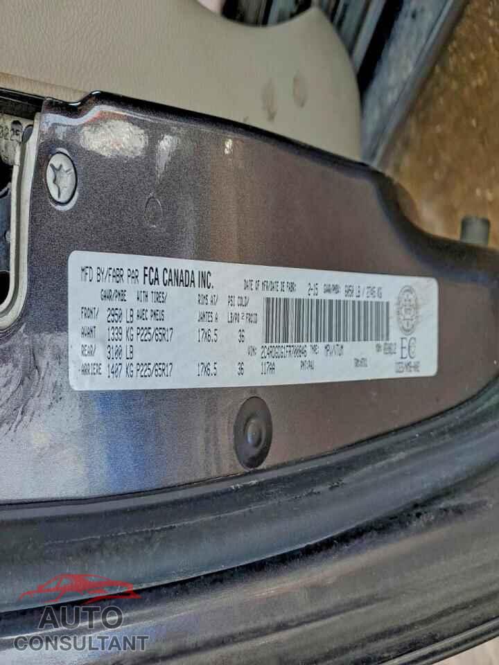 DODGE CARAVAN 2015 - 2C4RDGDG1FR700846