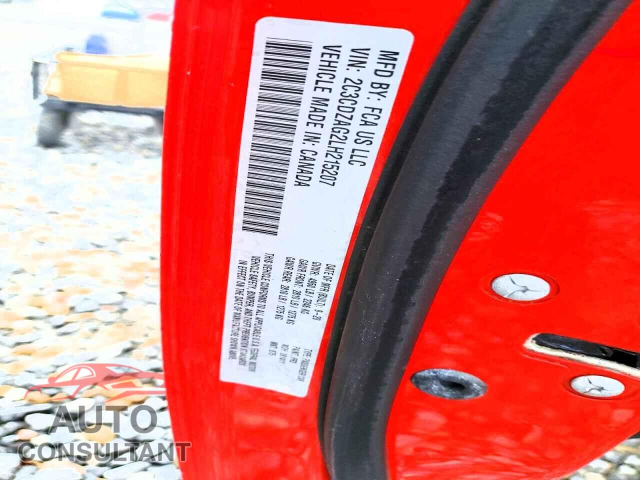 DODGE CHALLENGER 2020 - 2C3CDZAG2LH215207