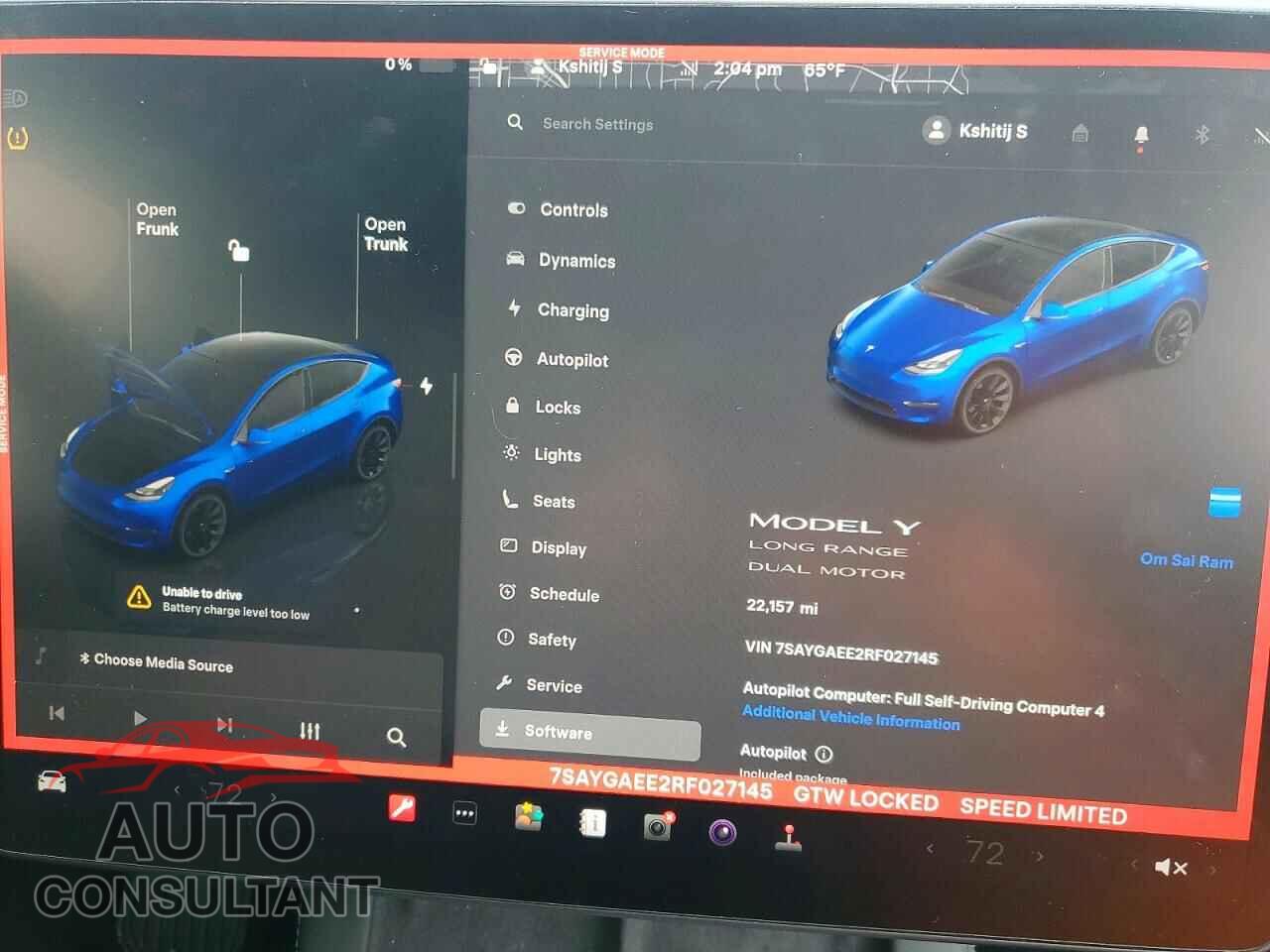 TESLA MODEL Y 2024 - 7SAYGAEE2RF027145