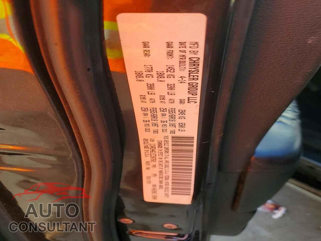 DODGE DURANGO 2014 - 1C4RDHAG1EC507601