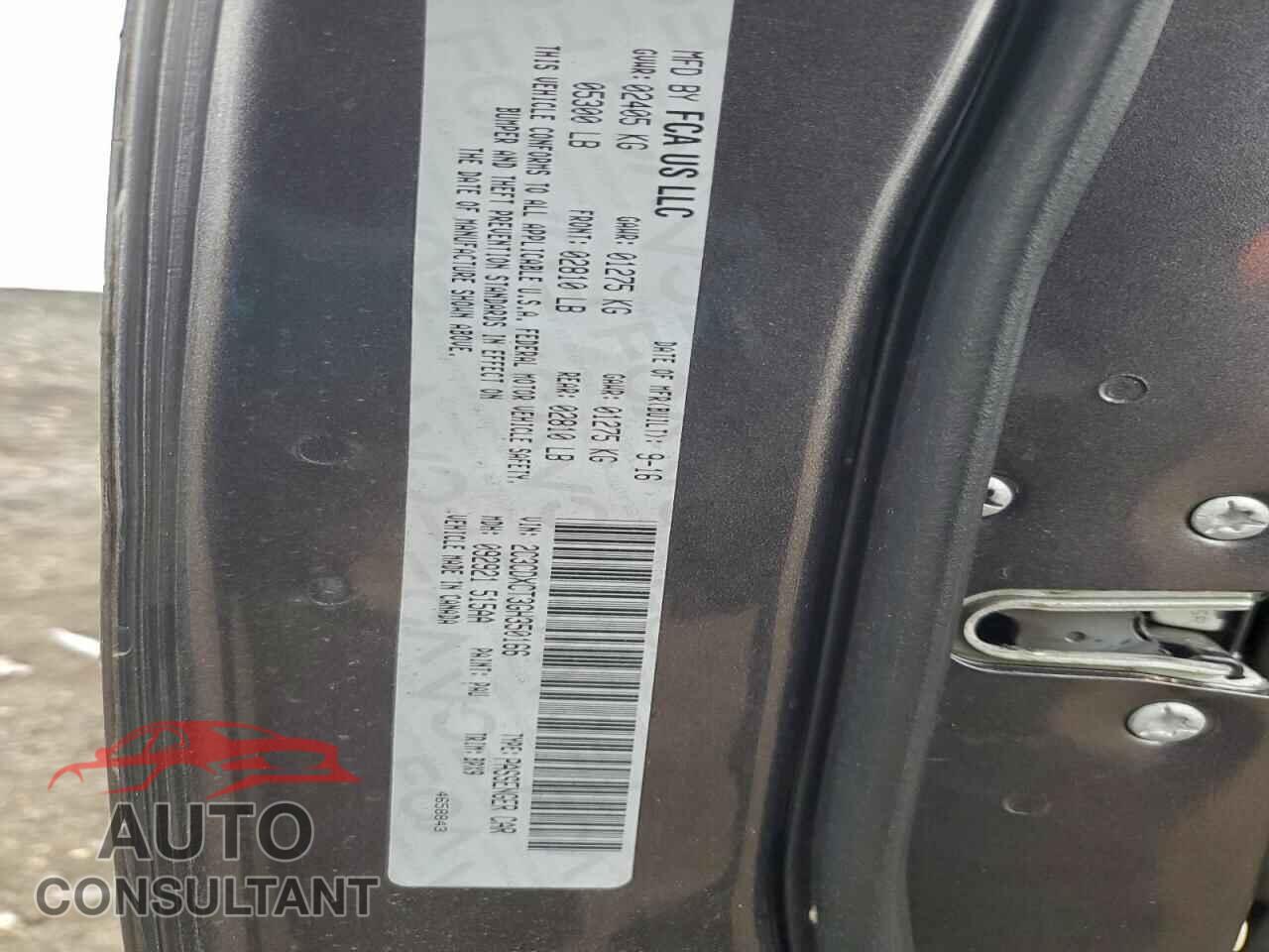 DODGE CHARGER 2016 - 2C3CDXCT3GH350166