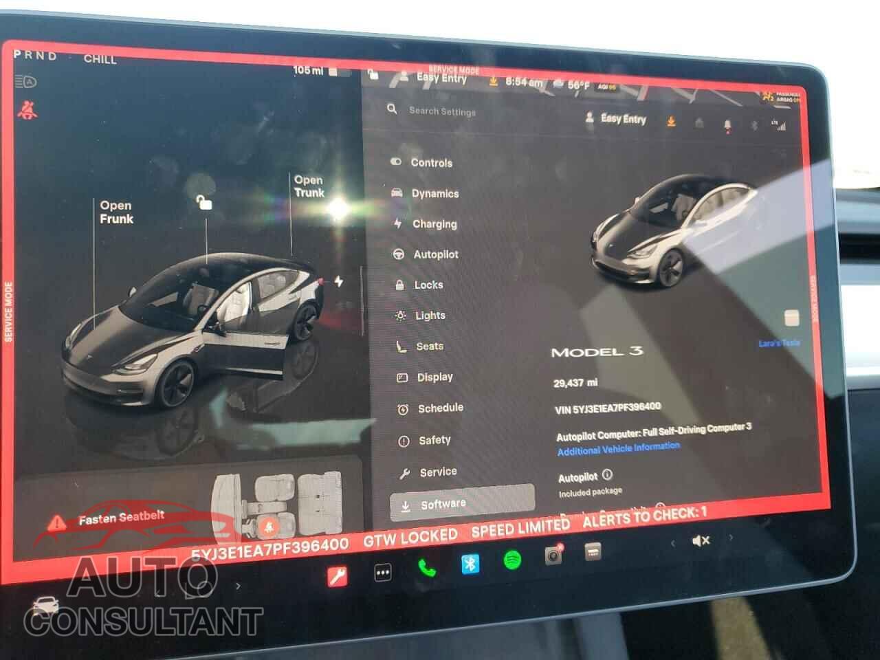 TESLA MODEL 3 2023 - 5YJ3E1EA7PF396400