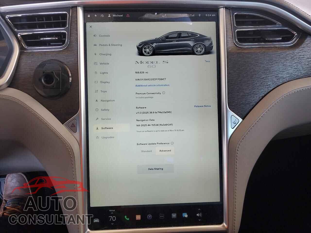 TESLA MODEL S 2013 - 5YJSA1CG5DFP08417