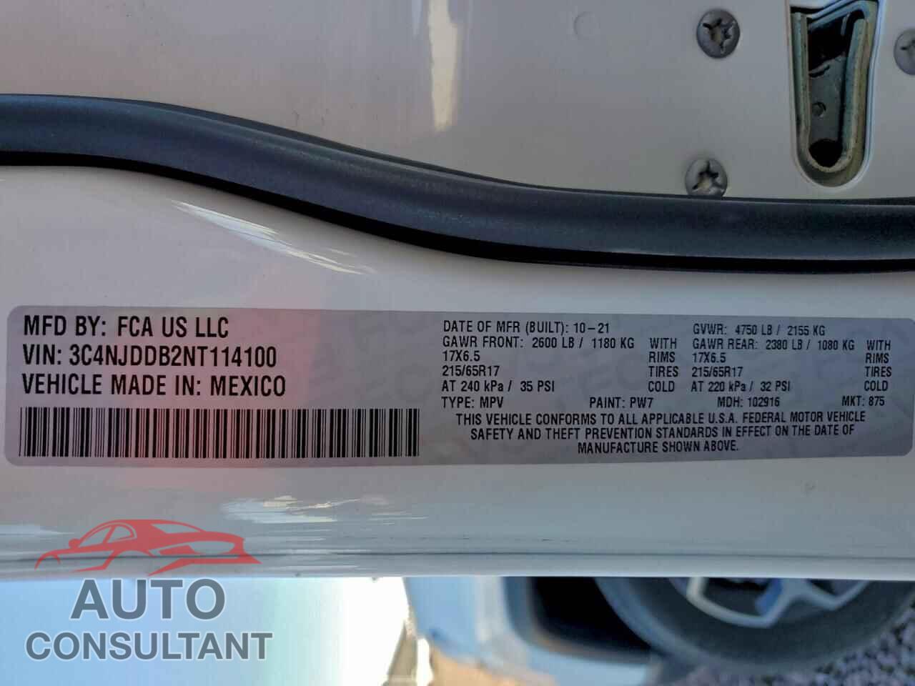 JEEP COMPASS 2022 - 3C4NJDDB2NT114100