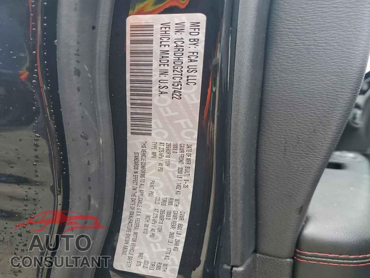 DODGE DURANGO 2026 - 1C4RDHDG2TC157422