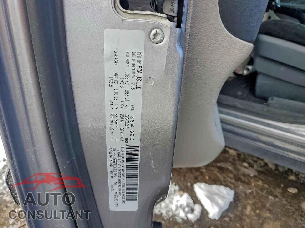 DODGE CARAVAN 2015 - 2C4RDGBG0FR736918