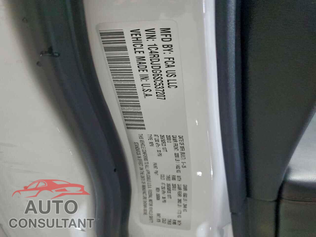 DODGE DURANGO 2025 - 1C4RDJDG6SC537207