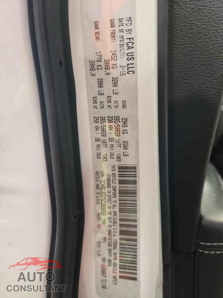 DODGE DURANGO 2016 - 1C4RDJEG7GC359958