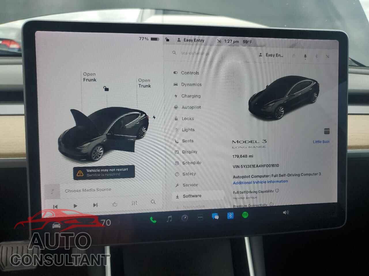 TESLA MODEL 3 2017 - 5YJ3E1EA4HF001610