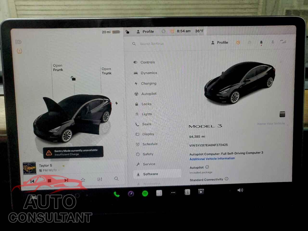 TESLA MODEL 3 2022 - 5YJ3E1EA6NF372425
