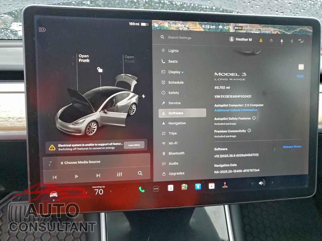 TESLA MODEL 3 2017 - 5YJ3E1EA6HF002421