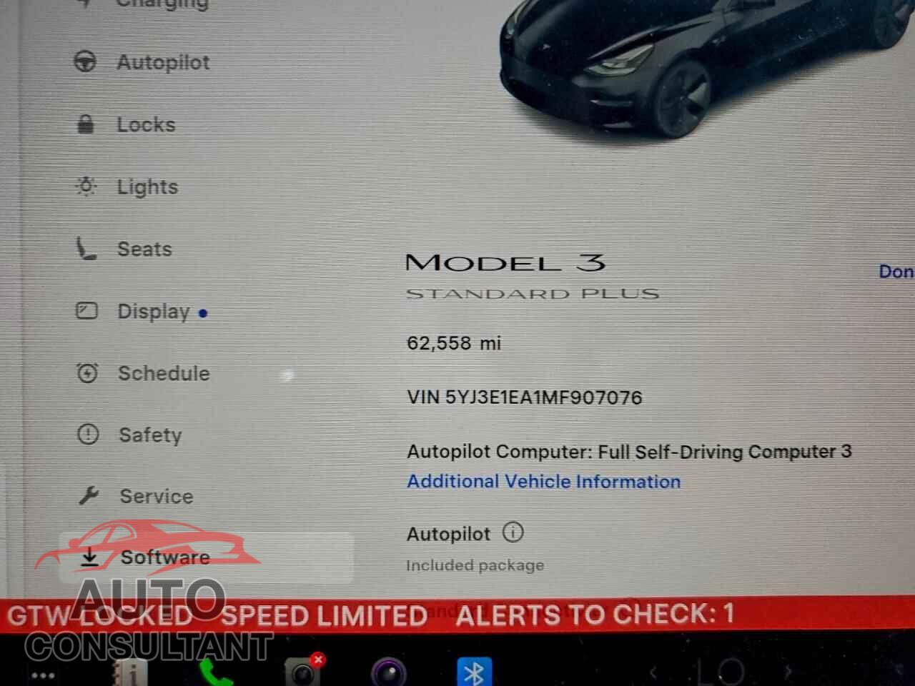 TESLA MODEL 3 2021 - 5YJ3E1EA1MF907076