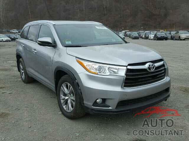 TOYOTA HIGHLANDER 2015 - 5TDJKRFH6FS092379